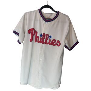 Vintage Philadelphia Phillies Super Rare HOWARD JEEP Y2K Baseball Jersey Sz L